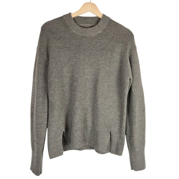 Lululemon Merino Wool Blend Ribbed Crewneck Sweater Womens 6 Green Athleisure - Picture 2 of 14